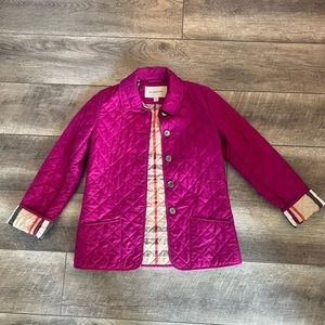 Girl’s Burberry Quilted Jacket size 12Y
